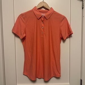 Straight Down Abott Ladies Medium Orange Golf pickleball polo shirt L